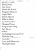 Setlist Scan